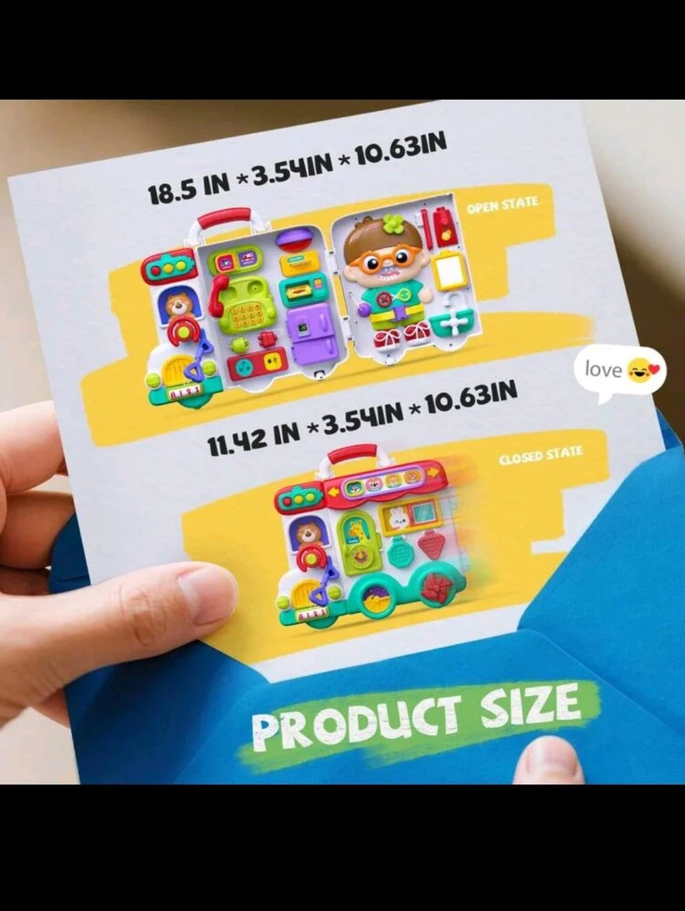54-IN-1 Montessori  Toys For Toddler , Educational Sensory Board BILINGUAL LEARN